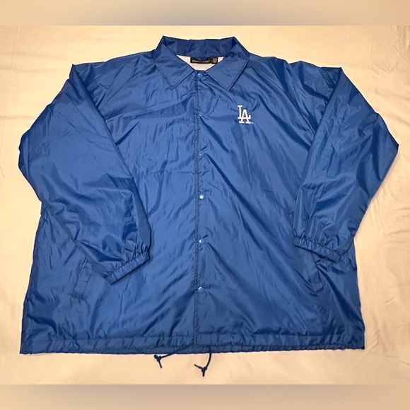 Dunbrooke Other - Los Angeles Dodgers Dunbrooke Royal Coach’s Raglan Full-Snap Windbreaker Jacket